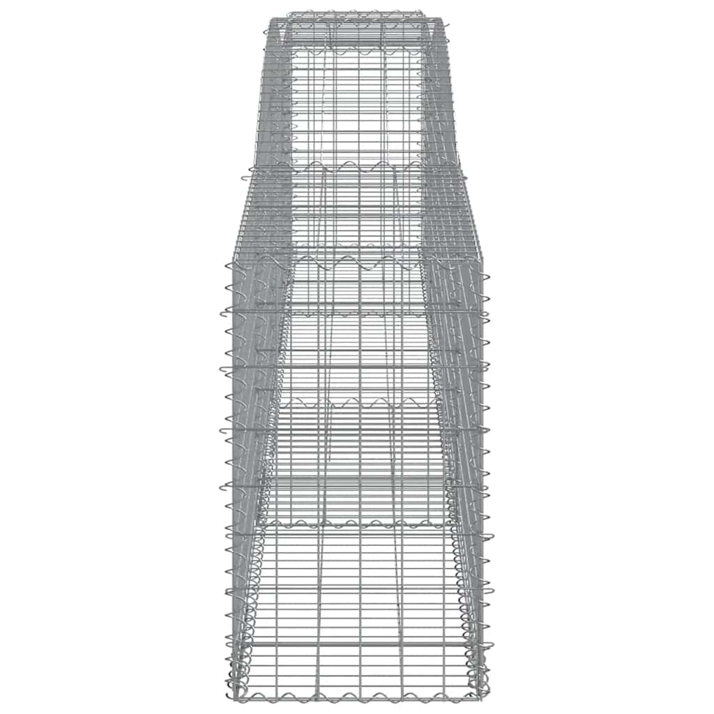 15 db íves horganyzott vas gabion kosár 400x50x80/100 cm