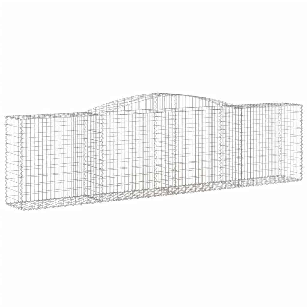 10 db íves horganyzott vas gabion kosár 400x50x100/120 cm