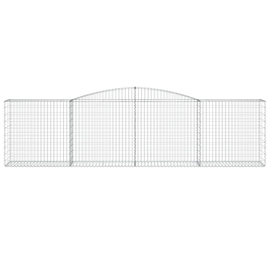 10 db íves horganyzott vas gabion kosár 400x50x100/120 cm