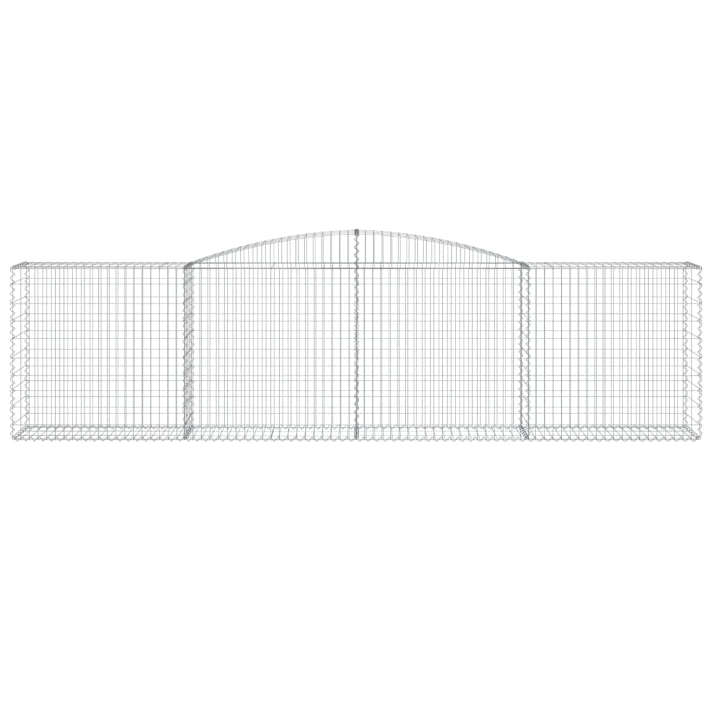 15 db íves horganyzott vas gabion kosár 400x50x100/120 cm