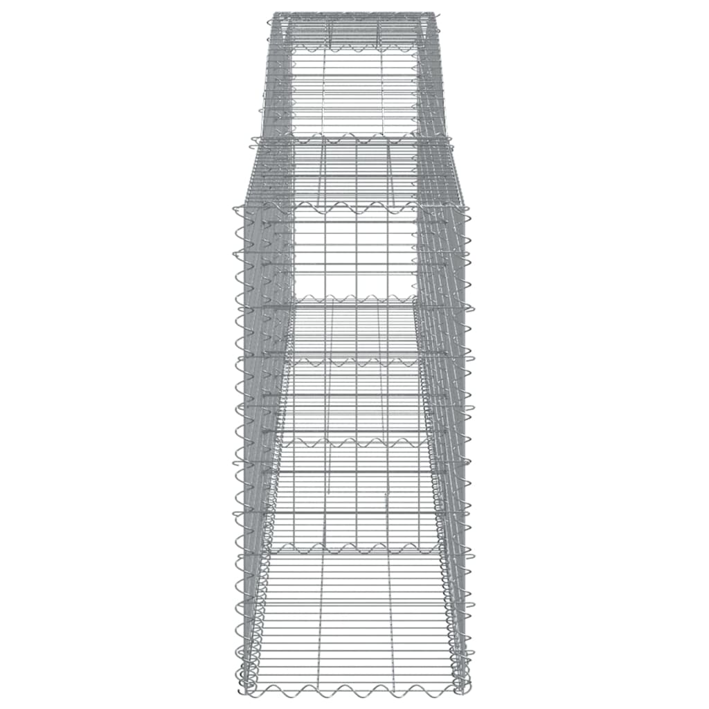 15 db íves horganyzott vas gabion kosár 400x50x100/120 cm