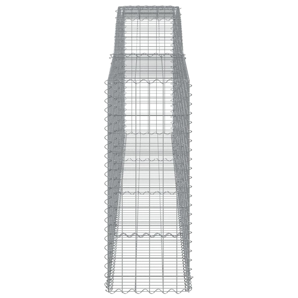 4 db íves horganyzott vas gabion kosár 400x50x120/140 cm