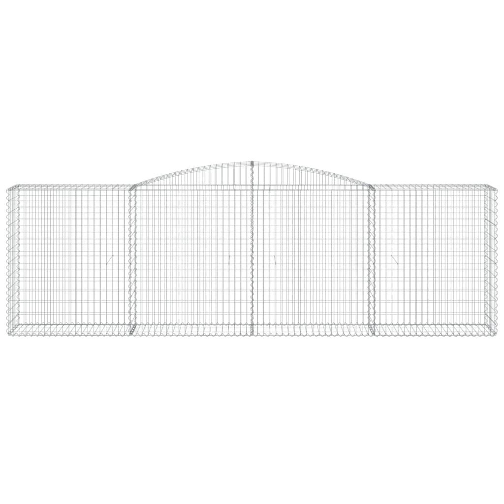 10 db íves horganyzott vas gabion kosár 400x50x120/140 cm