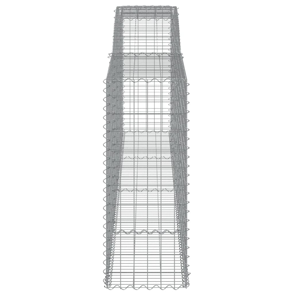 15 db íves horganyzott vas gabion kosár 400x50x120/140 cm