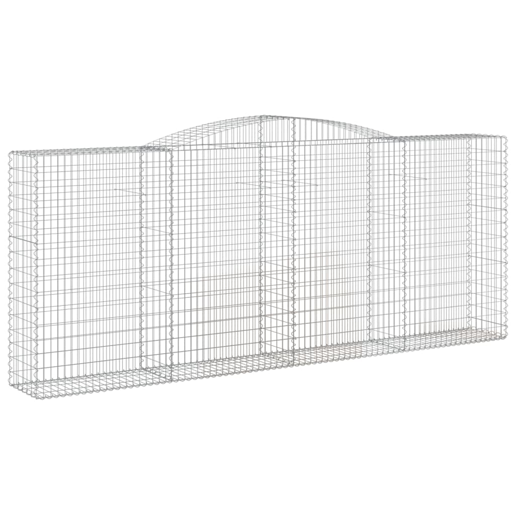 5 db íves horganyzott vas gabion kosár 400 x 50 x 160/180 cm