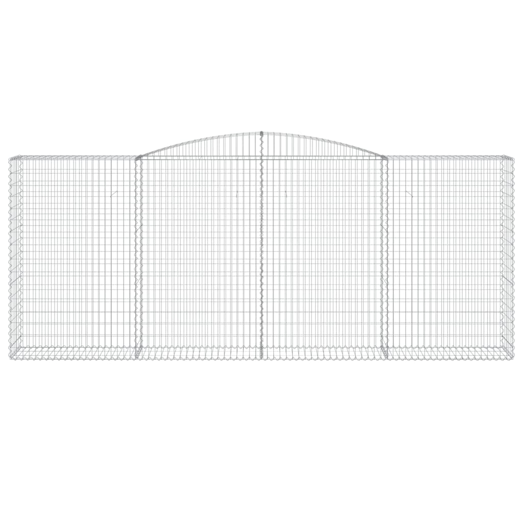 5 db íves horganyzott vas gabion kosár 400 x 50 x 160/180 cm