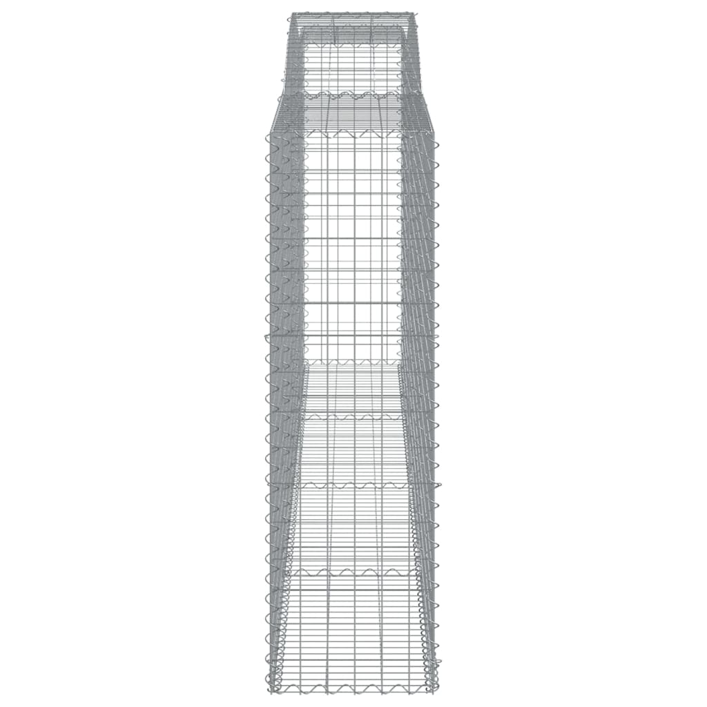 7 db íves horganyzott vas gabion kosár 400x50x160/180 cm
