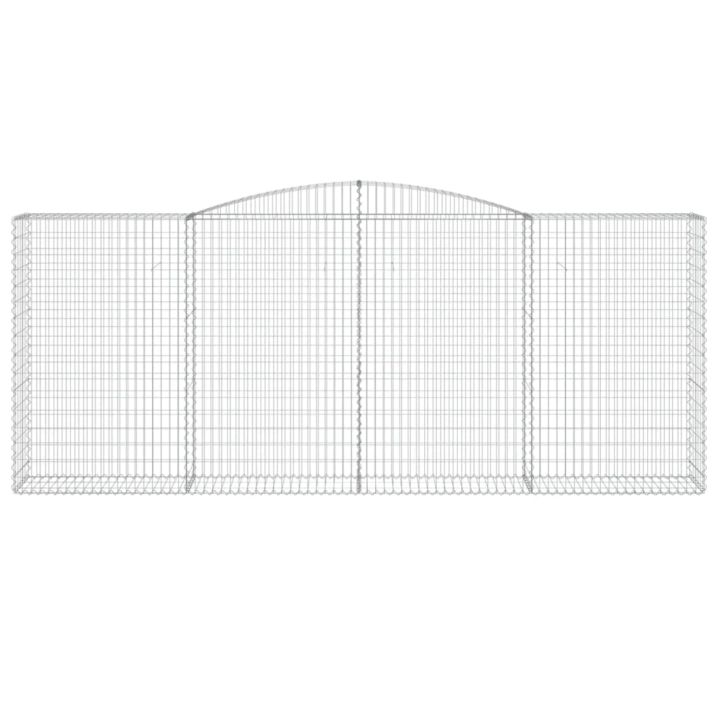 15 db íves horganyzott vas gabion kosár 400 x 50 x 160/180 cm