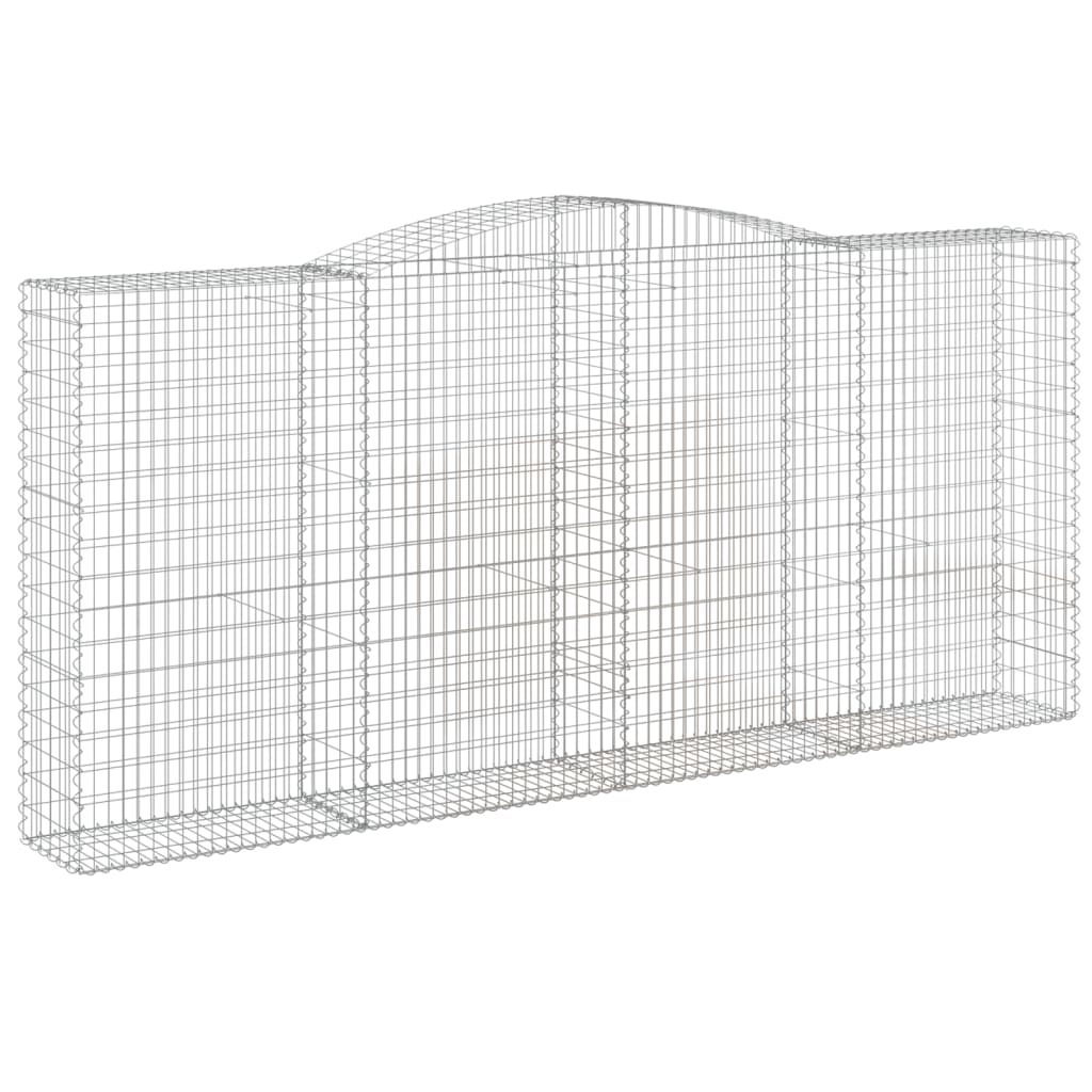 3 db íves horganyzott vas gabion kosár 400x50x180/200 cm