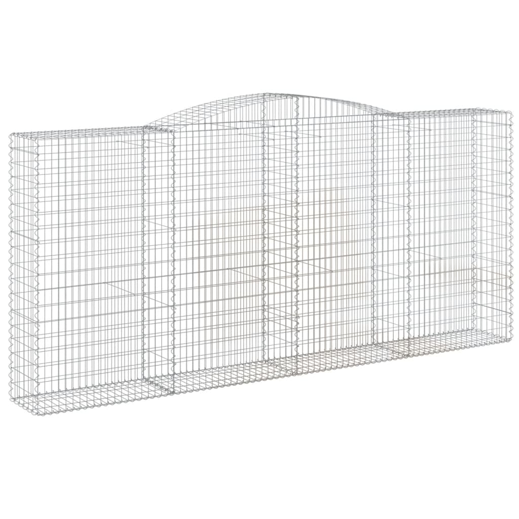 4 db íves horganyzott vas gabion kosár 400x50x180/200 cm