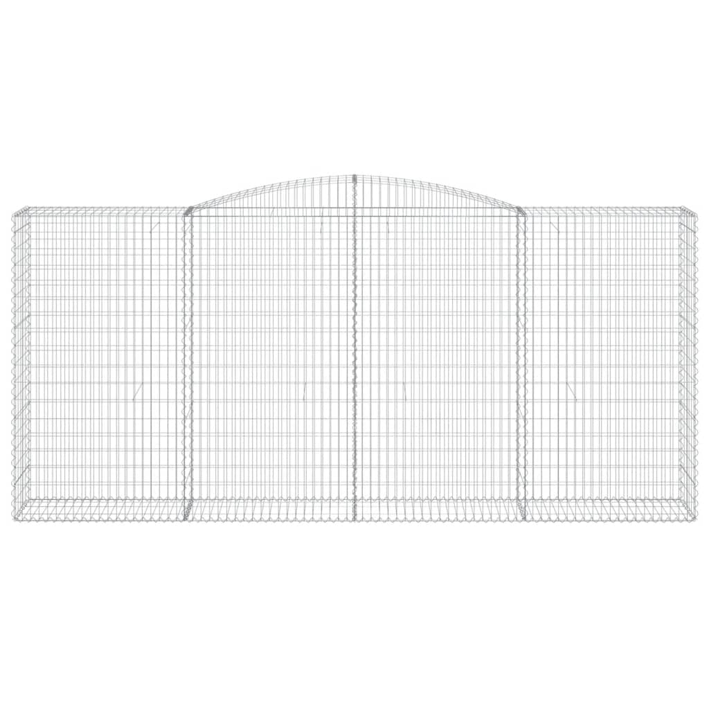 4 db íves horganyzott vas gabion kosár 400x50x180/200 cm