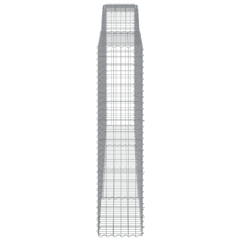 2 db íves horganyzott vas gabion kosár 400x50x200/220 cm