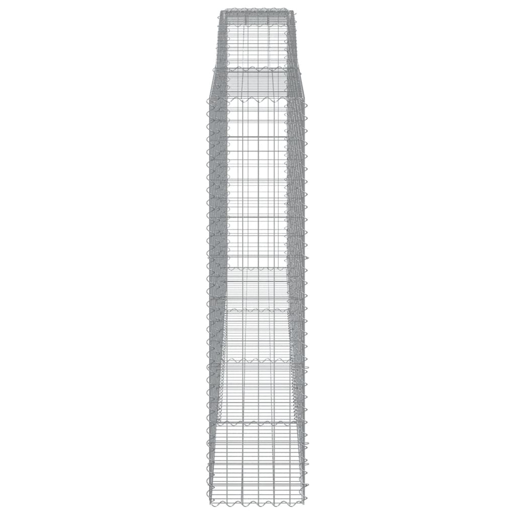 4 db íves horganyzott vas gabion kosár 400x50x200/220 cm