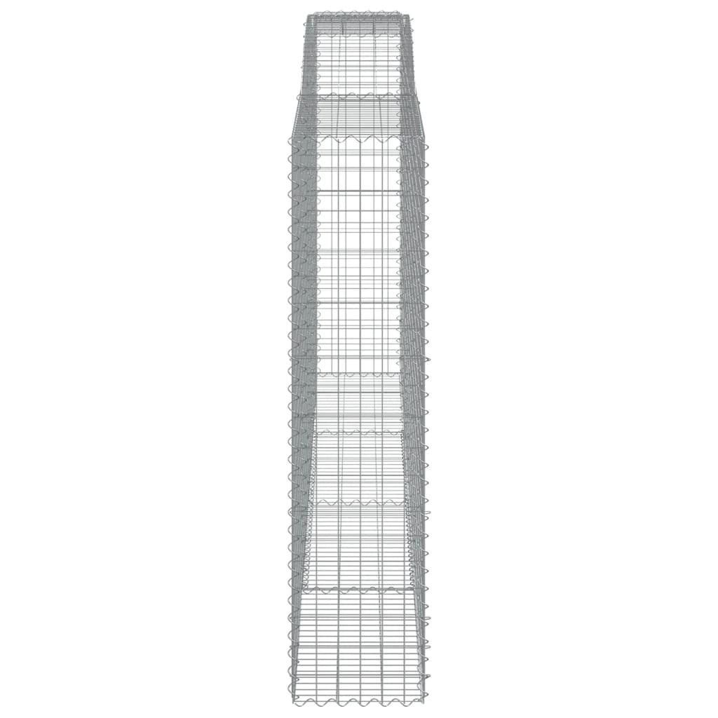 6 db íves horganyzott vas gabion kosár 400x50x200/220 cm
