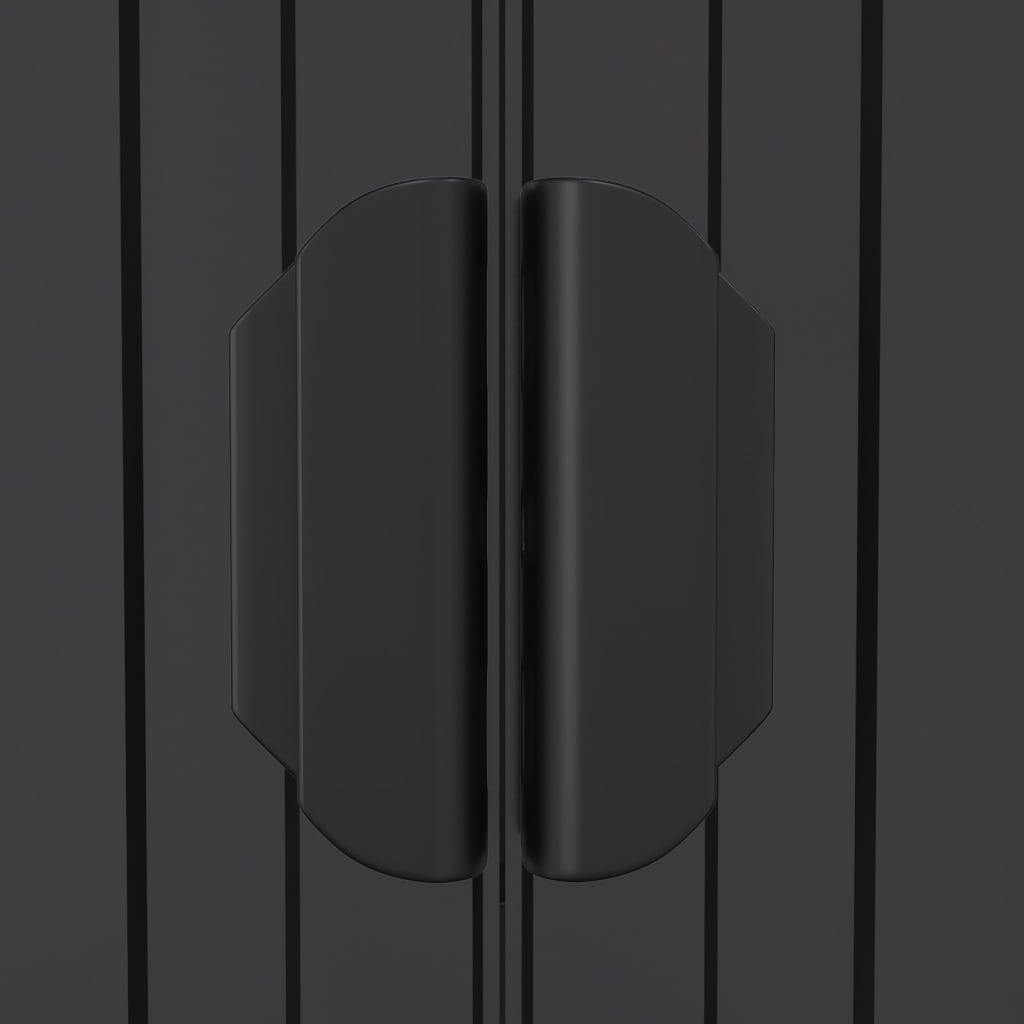 Antracitszürke horganyzott acél kerti fészer 192 x 440 x 223 cm