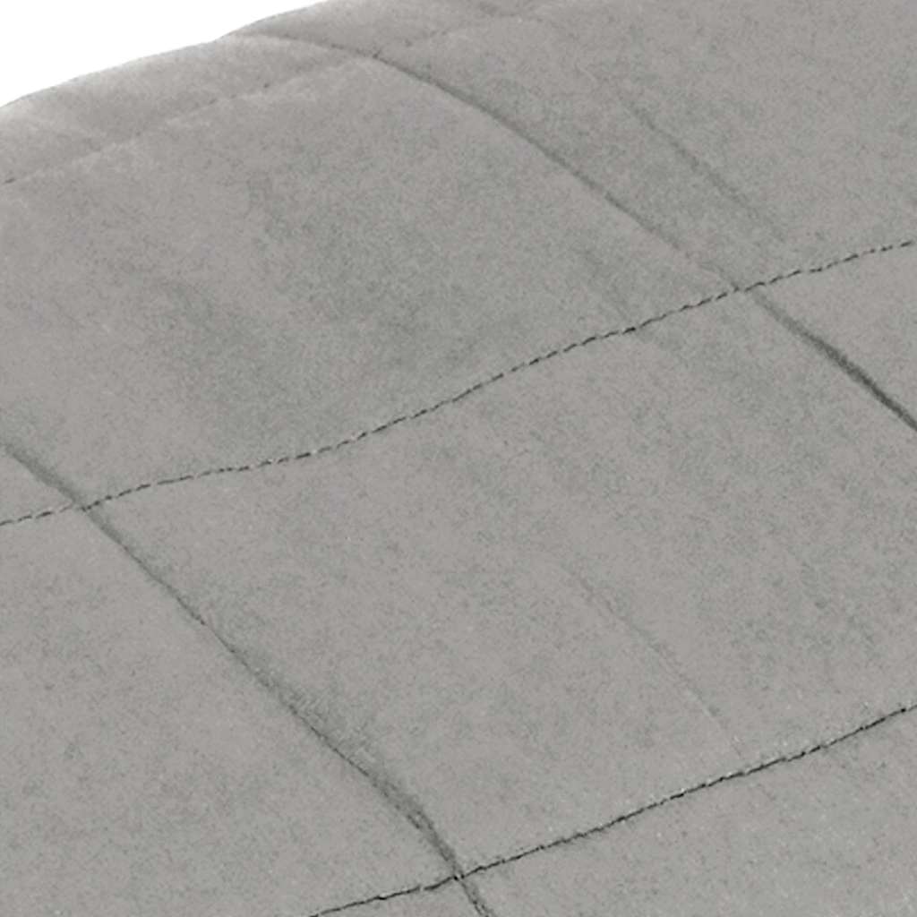 Szürke szövet súlyozott takaró 200 x 225 cm 13 kg