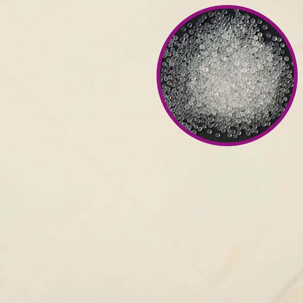 Világos krémszínű szövet súlyozott takaró 200 x 200 cm 13 kg
