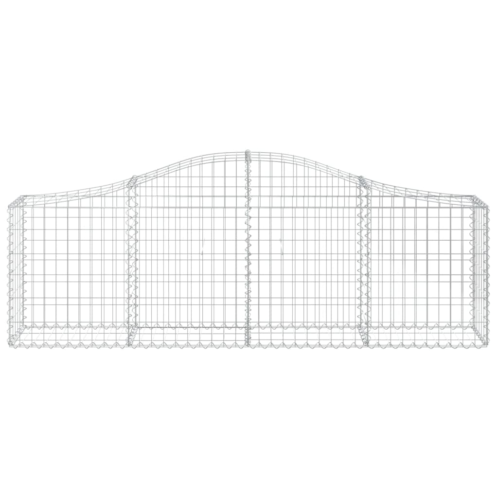 Íves horganyzott vas gabion kosár 200x30x60/80 cm