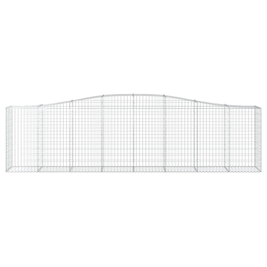 Íves horganyzott vas gabion kosár 400x50x100/120 cm