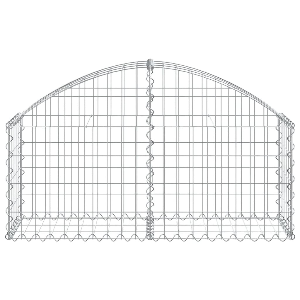 Íves horganyzott vas gabion kosár 100x30x40/60 cm