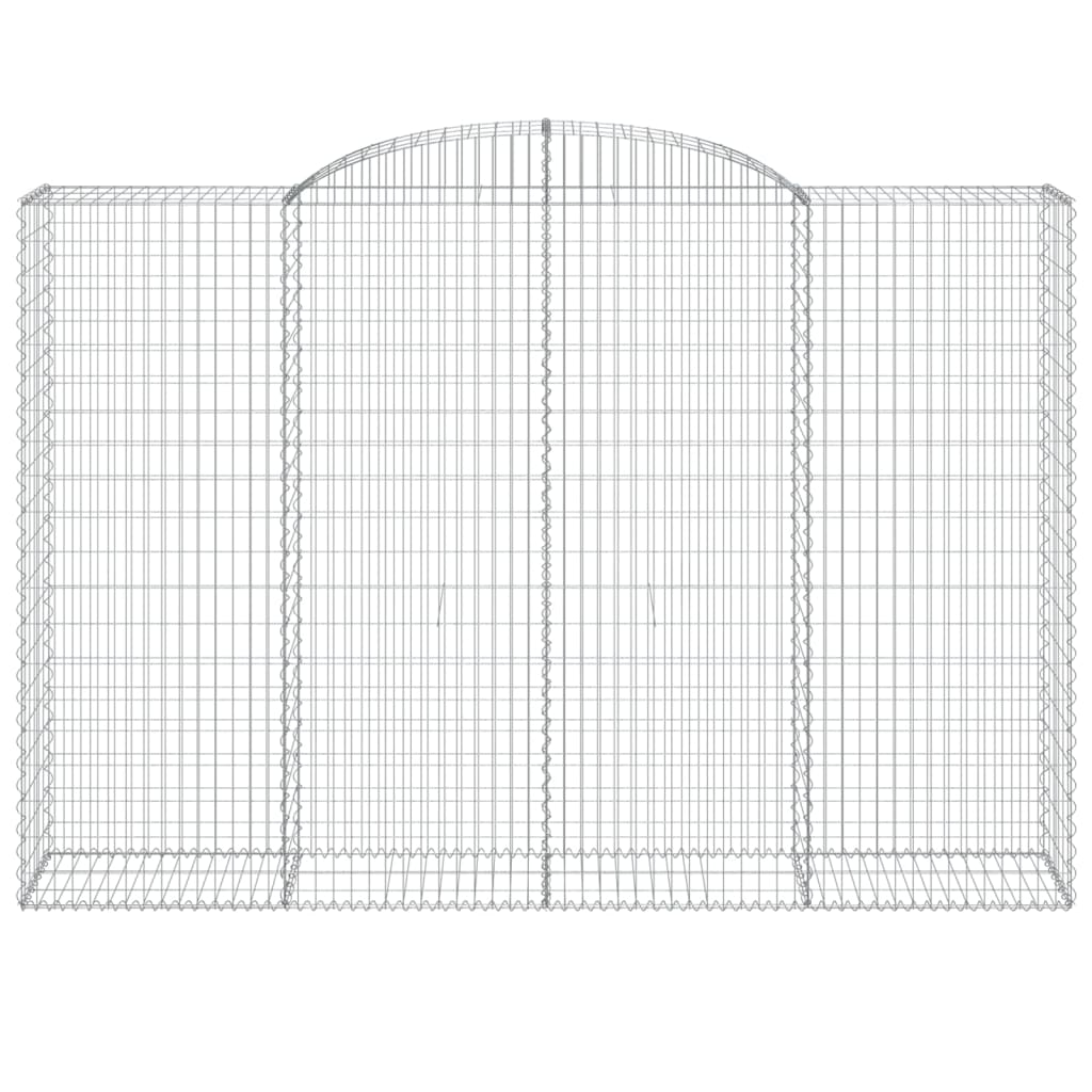 Íves horganyzott vas gabion kosár 300 x 50 x 200/220 cm