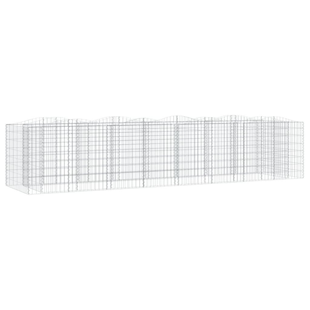 Íves horganyzott vas gabion magaságyás 400 x 100 x 100 cm