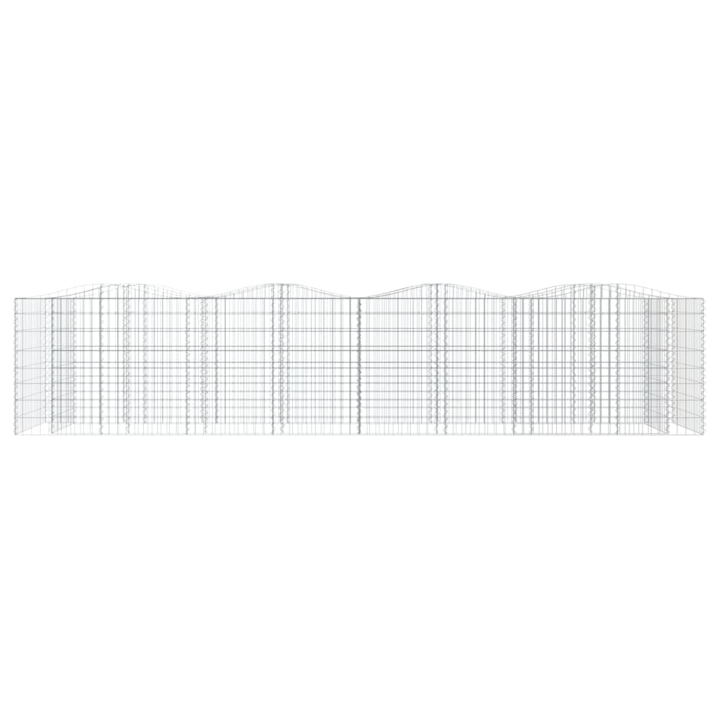 Íves horganyzott vas gabion magaságyás 400 x 100 x 100 cm