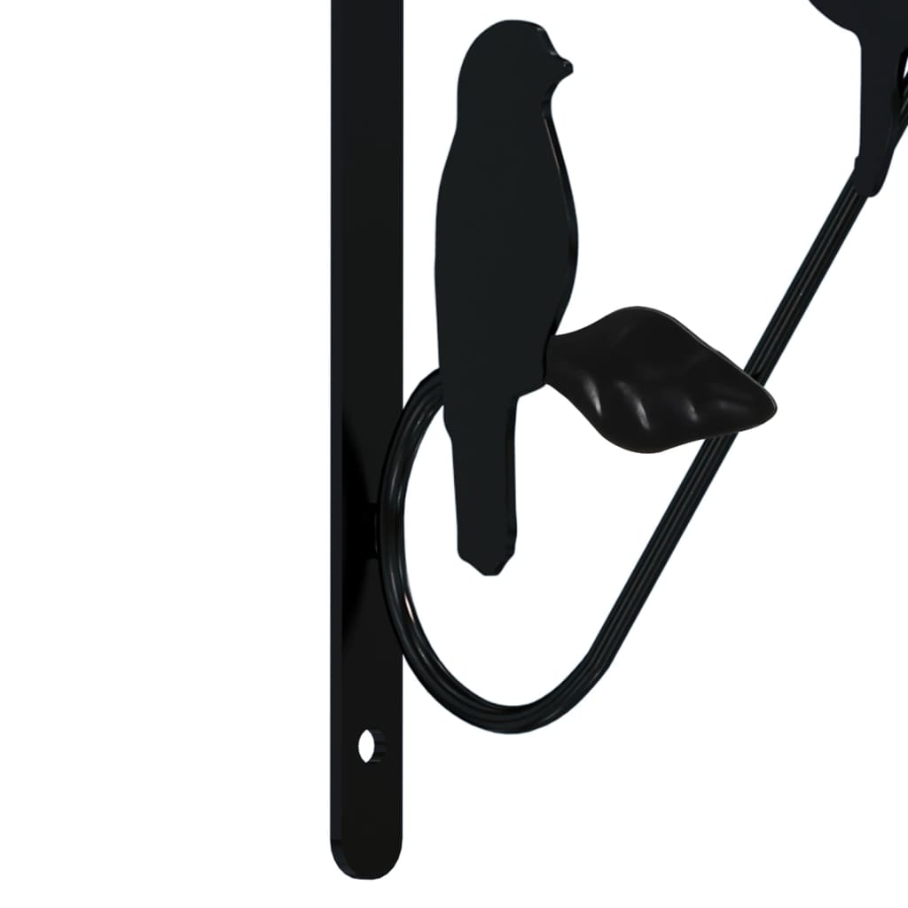 4 db fekete acél függő kaspótartó