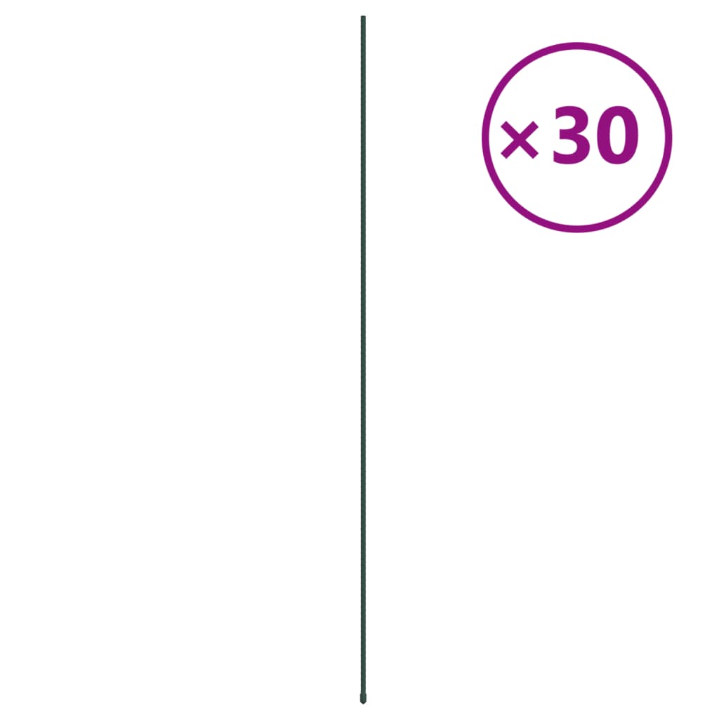 30 db zöld acél kerti növénykaró 115 cm 30 db zöld acél kerti növénykaró 115 cm