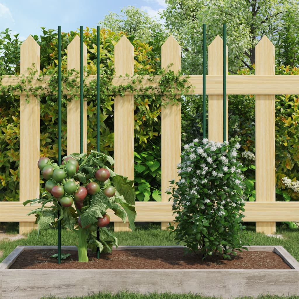 30 db zöld acél kerti növénykaró 115 cm 30 db zöld acél kerti növénykaró 115 cm