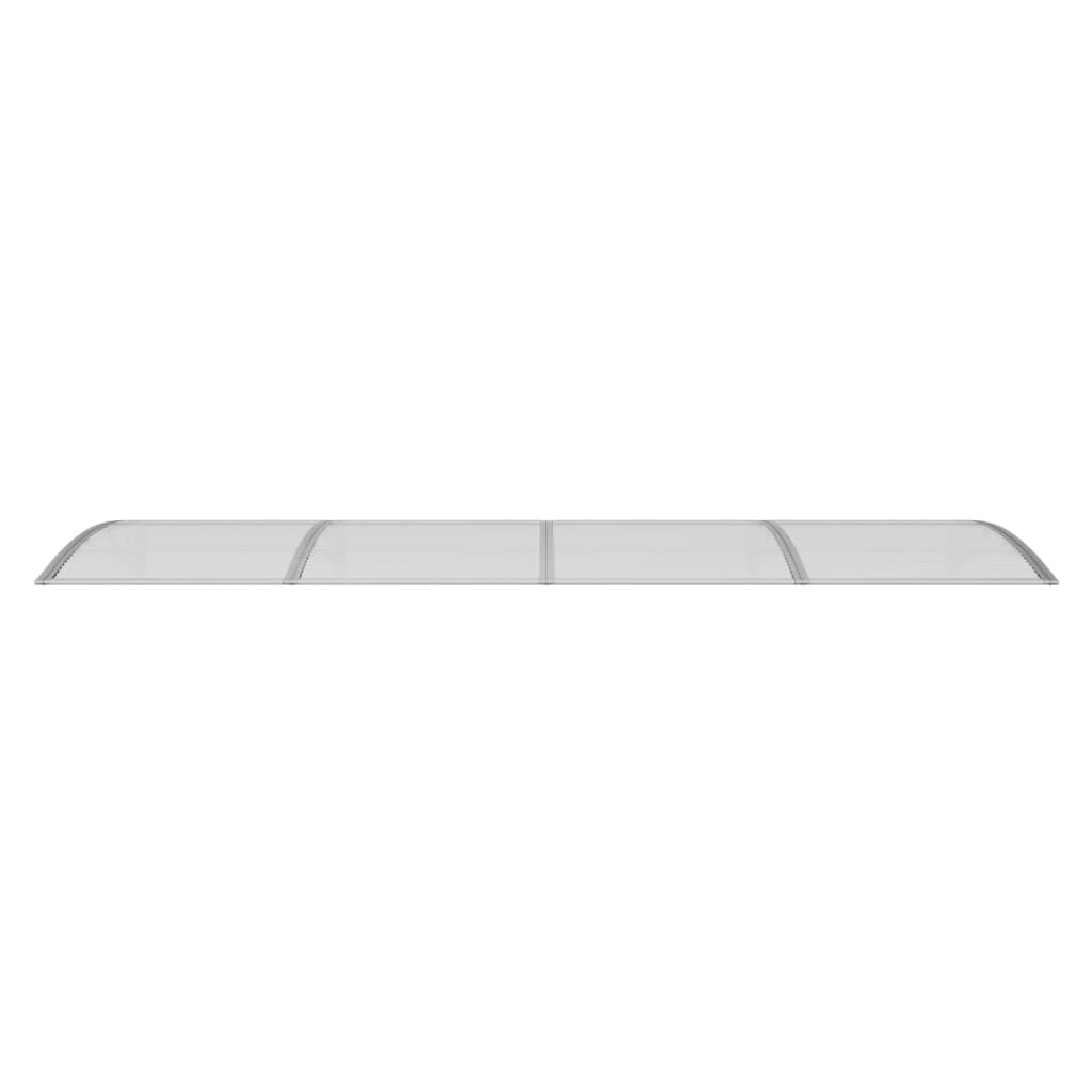 Szürke polikarbonát ajtóelőtető 350 x 100 cm