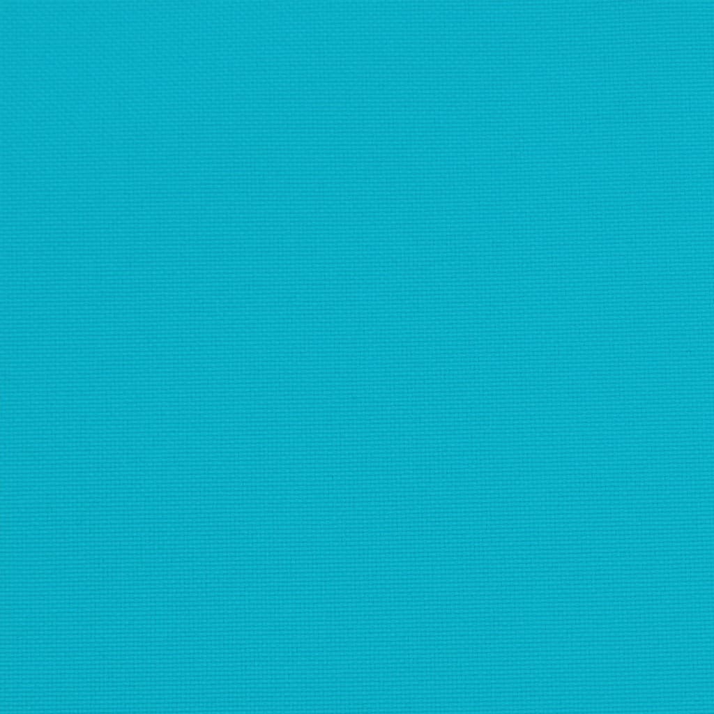 Türkiz szövet raklapkanapé-párna 60 x 60 x 12 cm  