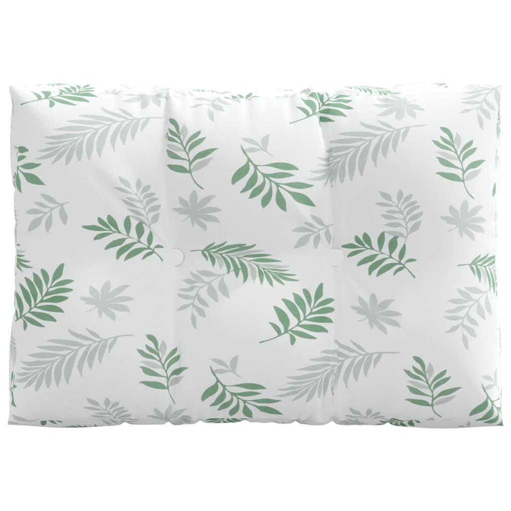 2 db levélmintás szövet raklapkanapé párna