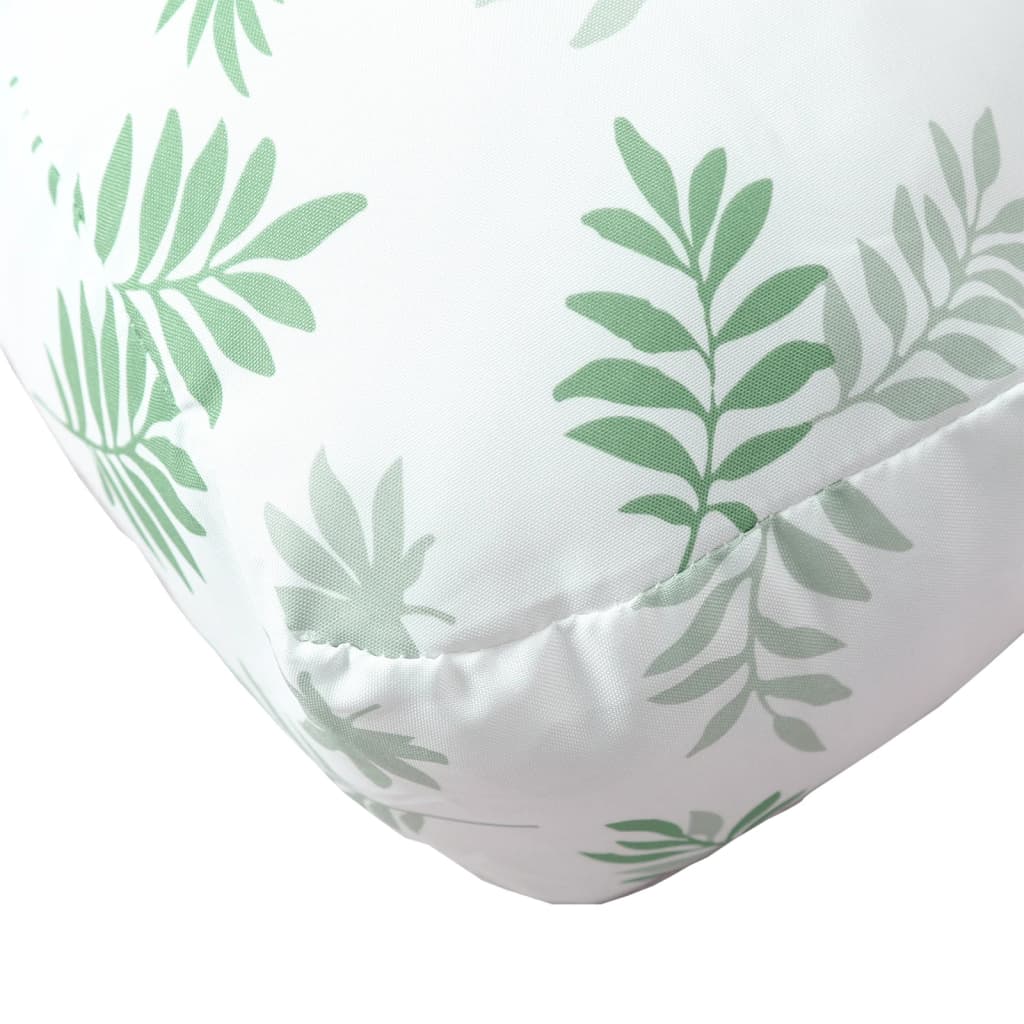 2 db levélmintás szövet raklapkanapé párna