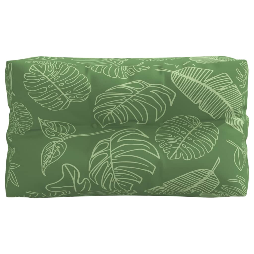 2 db levélmintás szövet raklapkanapé párna