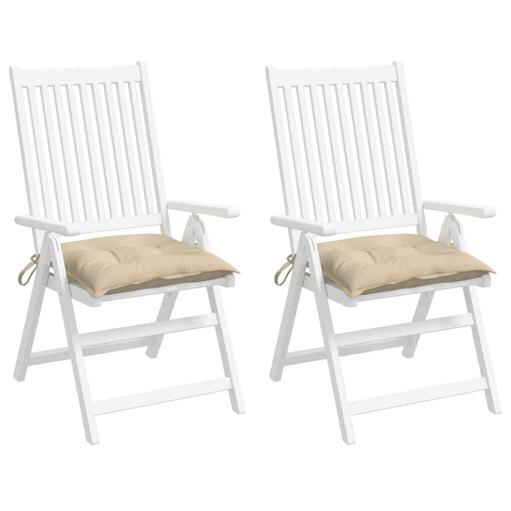 2 db bézs oxford szövet raklappárna 50 x 50 x 7 cm