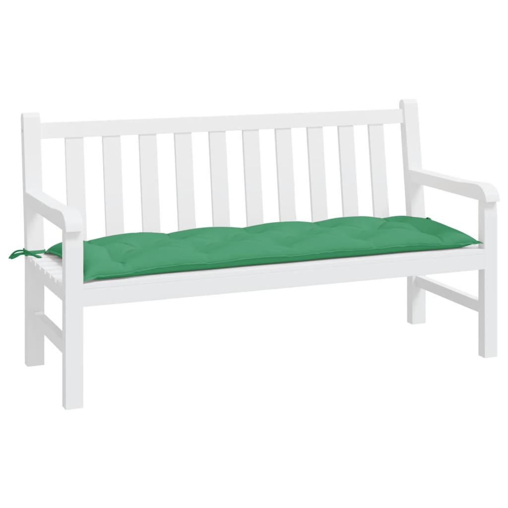 Zöld oxford szövet kerti padpárna 150 x 50 x 7 cm