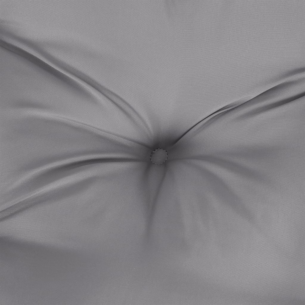 2 db szürke oxford szövet kerti padpárna 120 x 50 x 7 cm