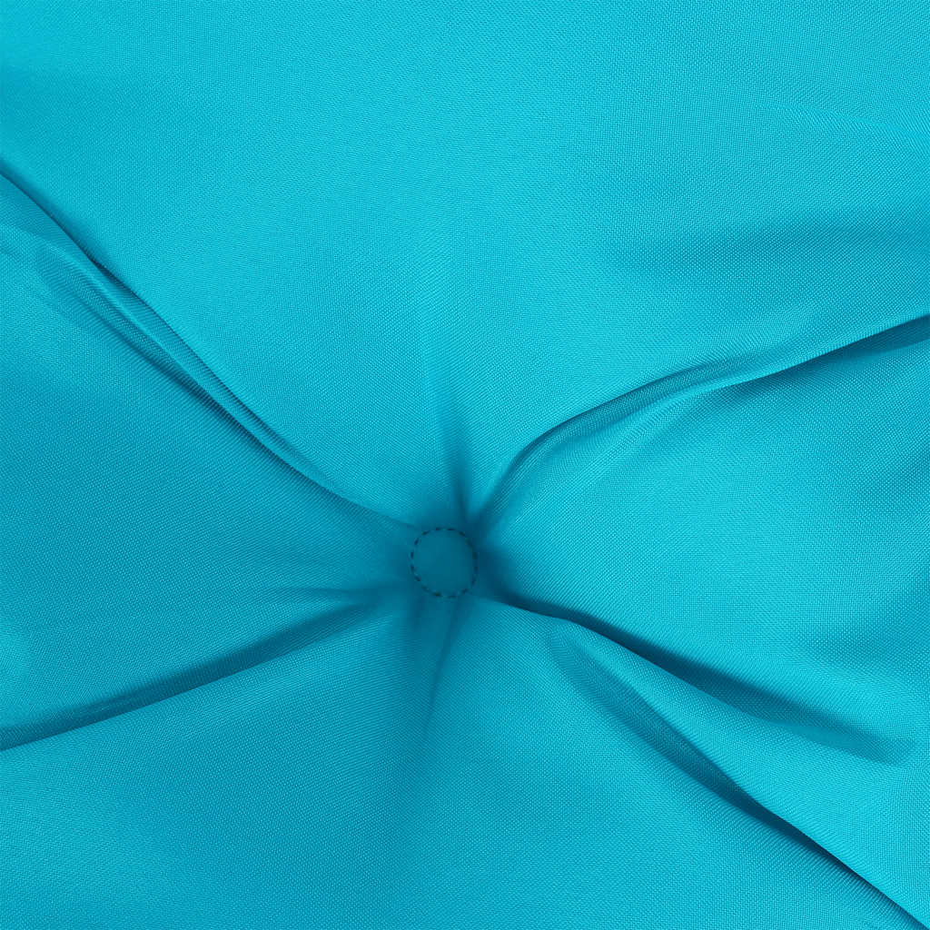 2 db türkizkék szövet kerti padpárna 120 x 50 x 7 cm