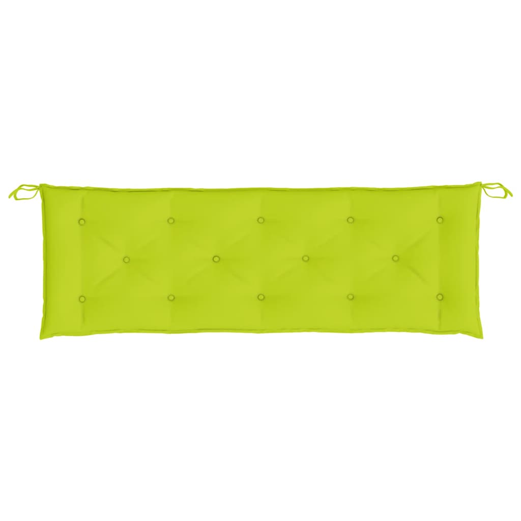 2 db élénkzöld oxford szövet kerti padpárna 150 x 50 x 7 cm