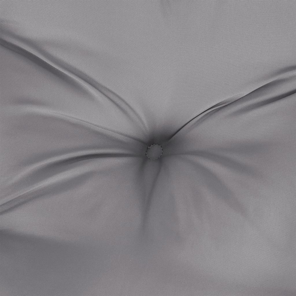 Szürke oxford szövet kerti padpárna 110 x 50 x 7 cm