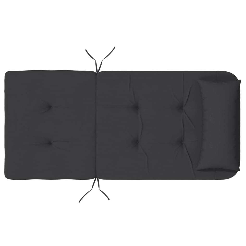 2 db fekete oxford-szövet adirondack-székpárna