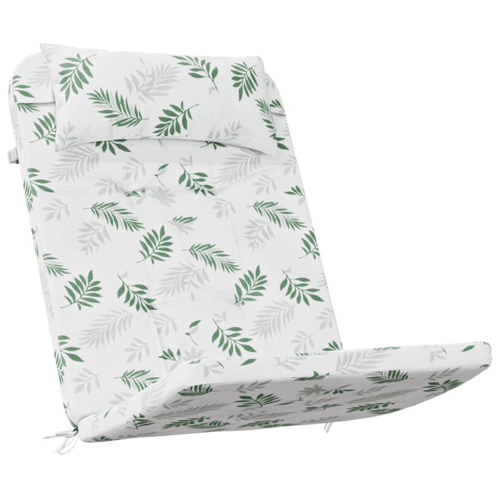 2 db levélmintás oxford-szövet adirondack-székpárna