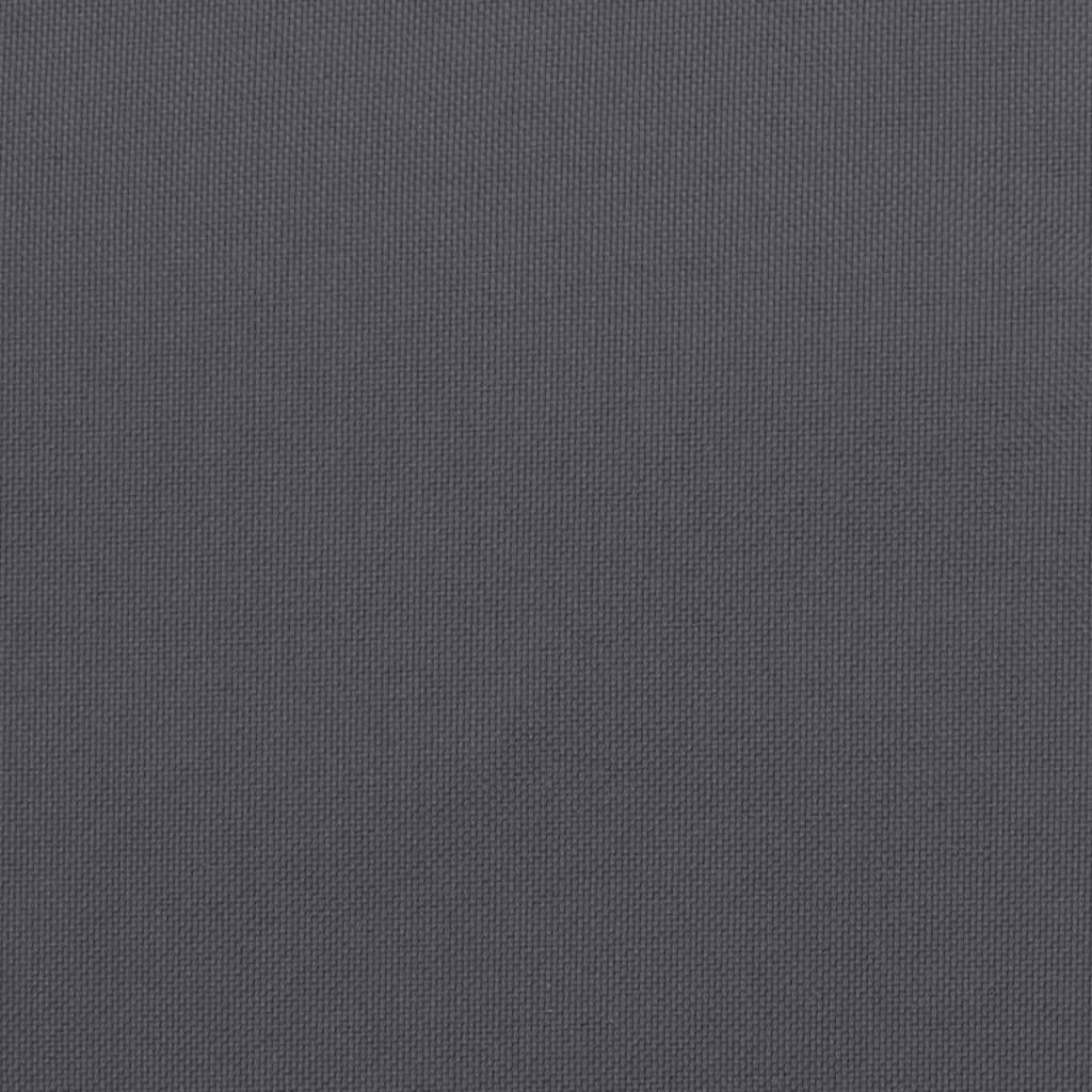 2 db antracitszürke oxford-szövet magas háttámlájú székpárna