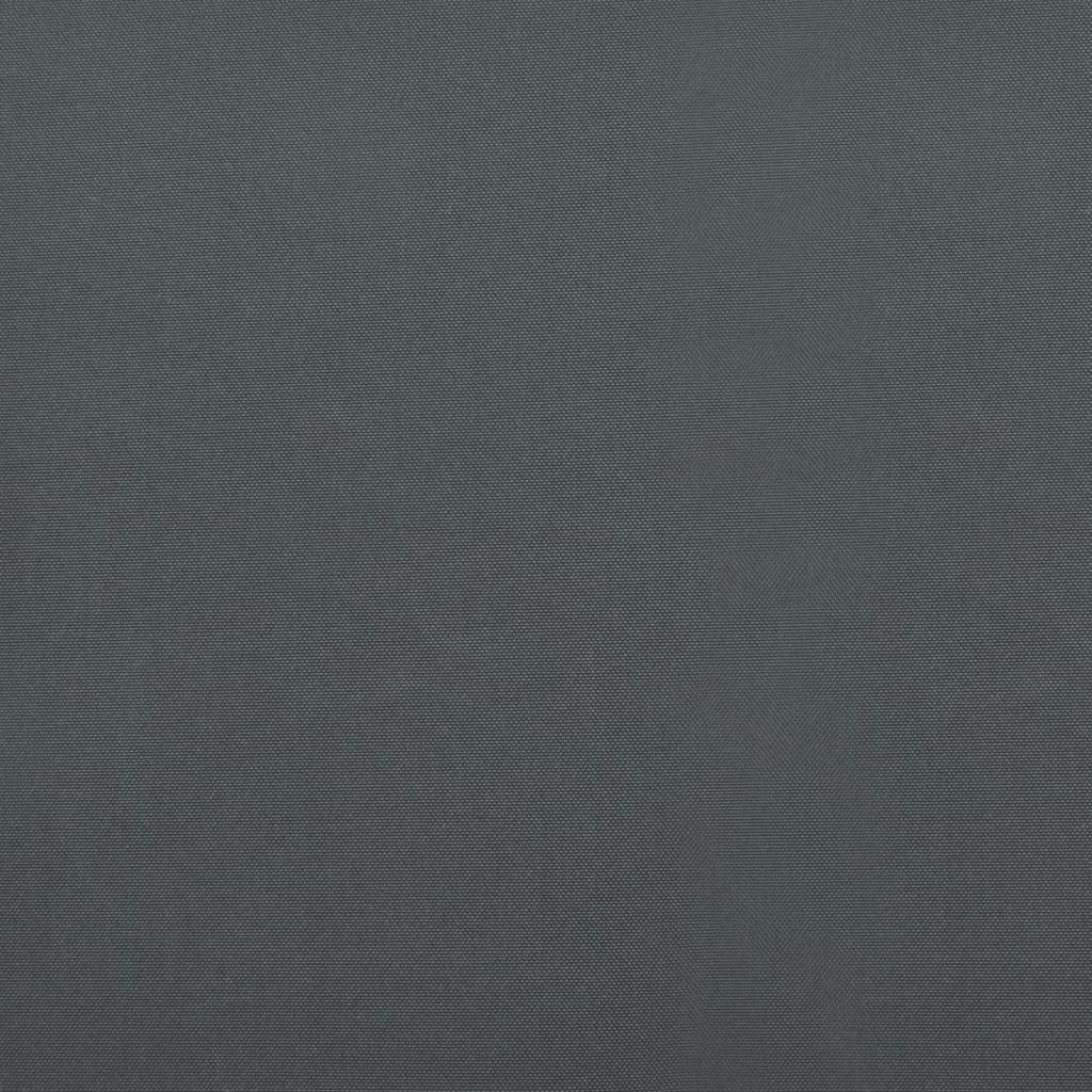 Antracit szövet és alumínium behúzható napellenző 3,5 x 2,5 m