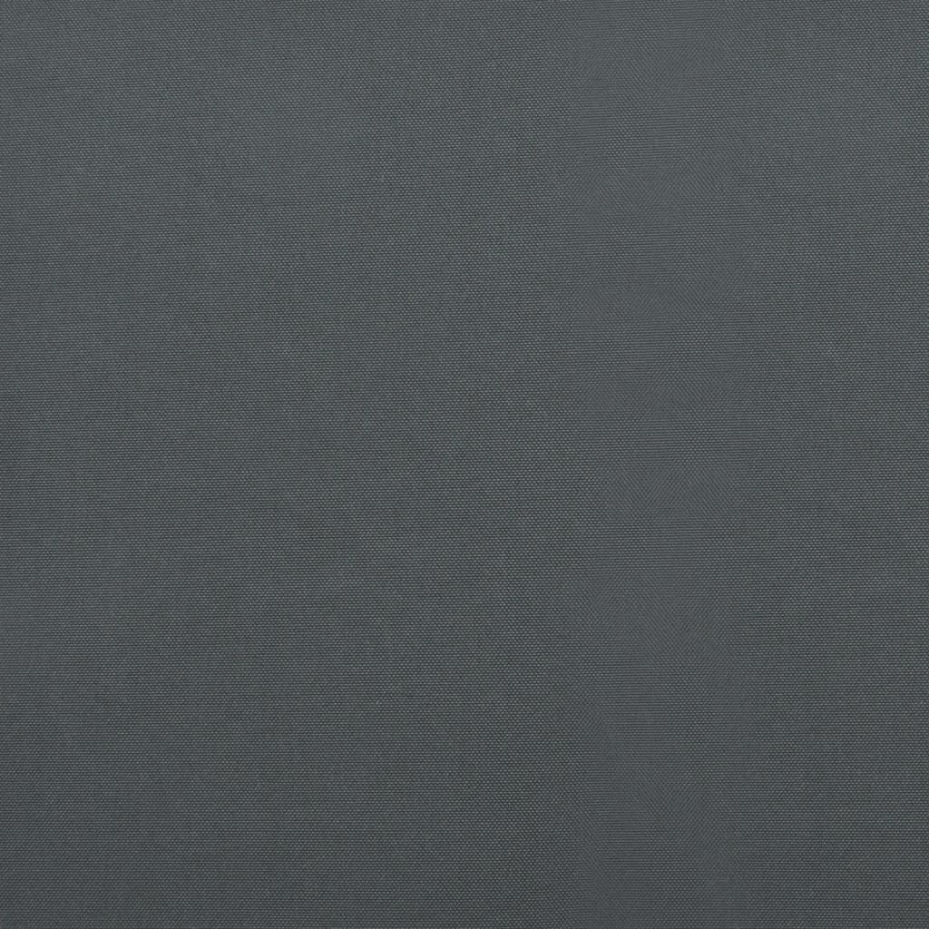 Antracit szövet és alumínium behúzható napellenző 3,5 x 2,5 m