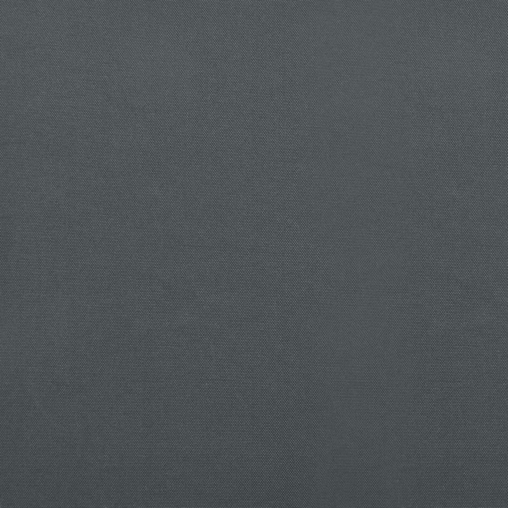 Antracit szövet és alumínium behúzható napellenző 3,5 x 2,5 m