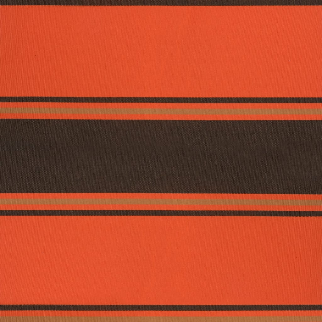 Narancs-barna szövet és alumínium behúzható napellenző 4 x 3 m