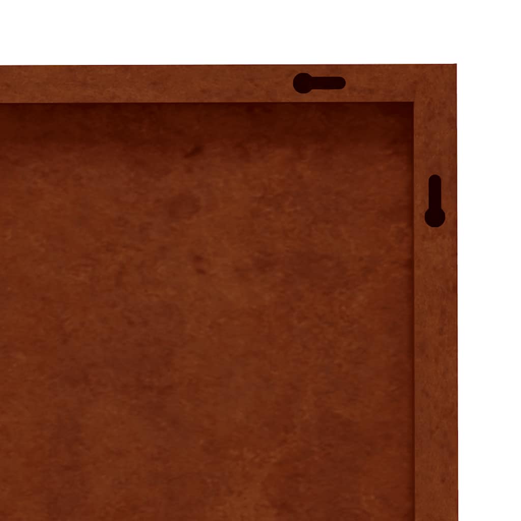 3 db famintás corten acél kerti faldísz 105 x 55 cm