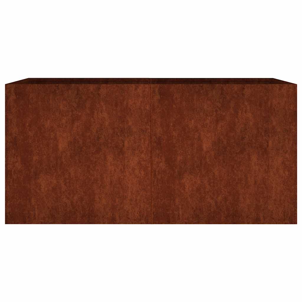 Corten acél növénytartó 80 x 40 x 40 cm